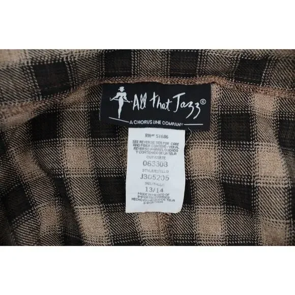 Vintage 90s All That Jazz Plus Size 13/14 Plaid Mini Dress - Picture 9 of 10